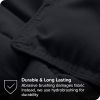 Twin/Twin XL Super Soft Lightweight Down Alternative Comforter Set in Black