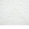 Full Size 100-Percent Cotton Chenille 3-Piece Coverlet Bedspread Set in White