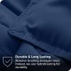 Twin/Twin XL size Super Soft Down Alternative Comforter Set in Navy Blue