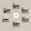 Queen size 8-inch Metal Frame Box-Spring Mattress Foundation with Cover