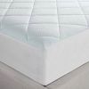 Twin size Washable Quilted Mattress Pad with Elastic Fitted Skirt