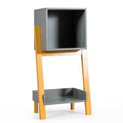 Nightstand End Table Side Table Freestanding Cabinet Utility Bookshelf
